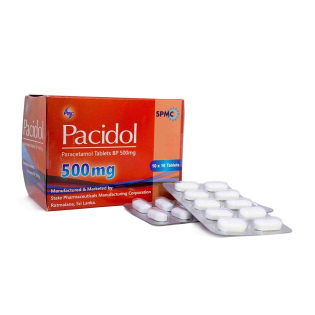 Pacidol Tablets BP 500 mg (Paracetamol Tablets BP 500 mg (Blister))