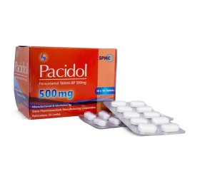 Pacidol Tablets BP 500 mg (Paracetamol Tablets BP 500 mg (Blister))